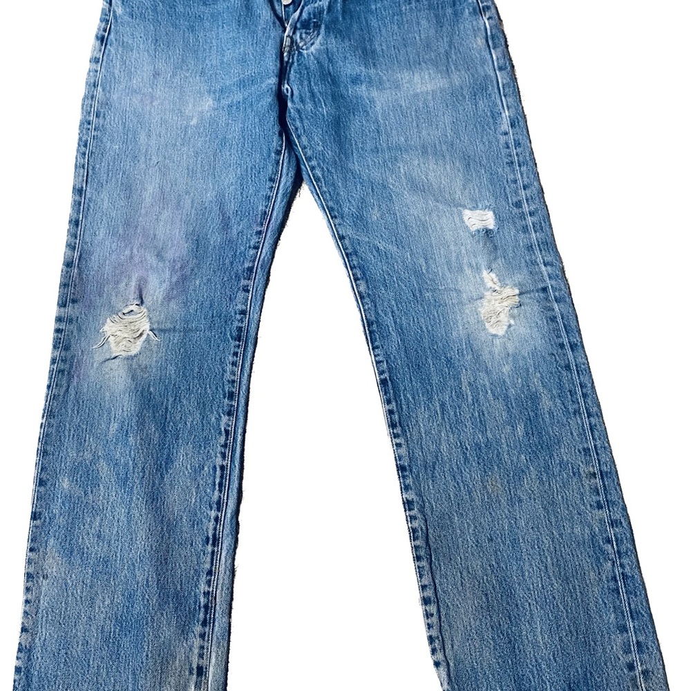 Vintage 501 distressed jeans
